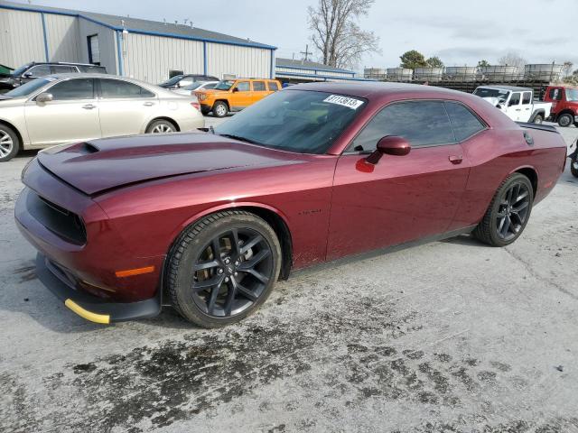 2C3CDZBT8NH182180 - 2022 DODGE CHALLENGER R/T MAROON photo 1