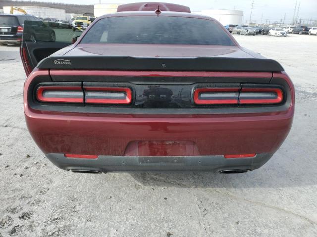 2C3CDZBT8NH182180 - 2022 DODGE CHALLENGER R/T MAROON photo 6