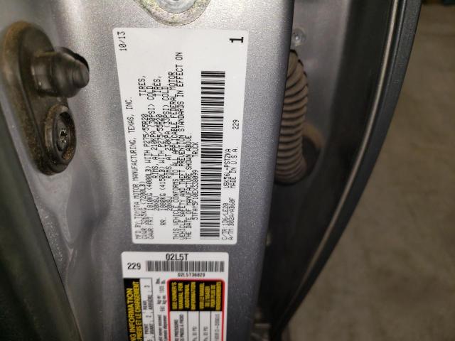 5TFAY5F10EX338099 - 2014 TOYOTA TUNDRA CREWMAX PLATINUM Silber Foto 12