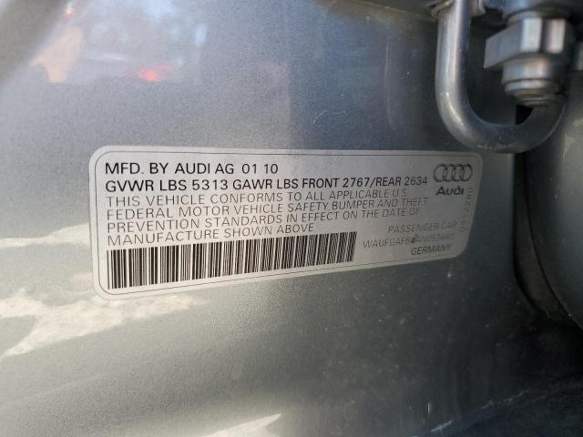WAUFGAFB0AN053660 - 2010 AUDI A6 PREMIUM PLUS 灰色 照片 12