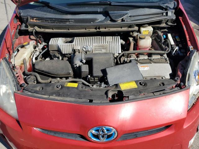 JTDKN3DUXA1250592 - 2010 TOYOTA PRIUS წითელი ფოტო 11