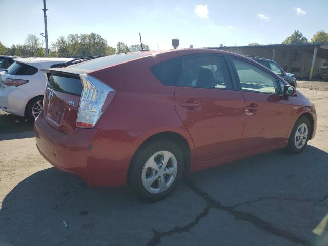 JTDKN3DUXA1250592 - 2010 TOYOTA PRIUS წითელი ფოტო 3