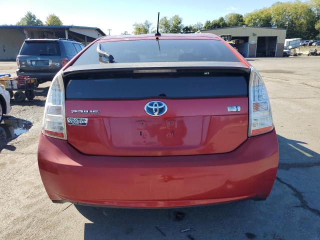 JTDKN3DUXA1250592 - 2010 TOYOTA PRIUS წითელი ფოტო 6