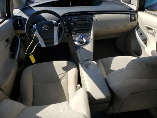 JTDKN3DUXA1250592 - 2010 TOYOTA PRIUS წითელი ფოტო 8