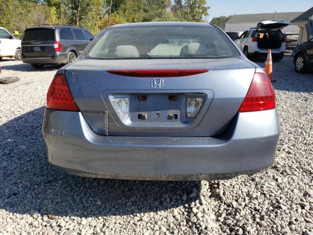 1HGCM56747A085885 - 2007 HONDA ACCORD EX BLUE photo 6