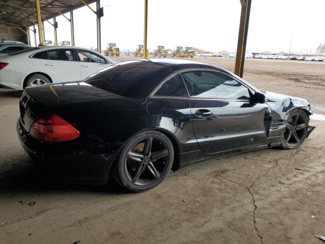 WDBSK75F23F042064 - 2003 MERCEDES-BENZ SL 500R Czarny zdjęcie 3