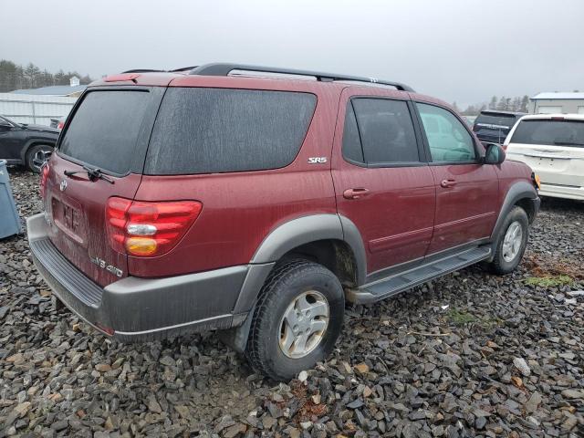 5TDBT44A23S187513 - 2003 TOYOTA SEQUOIA SR5 MAROON photo 3