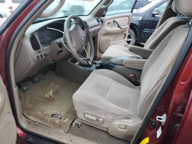 5TDBT44A23S187513 - 2003 TOYOTA SEQUOIA SR5 MAROON photo 7