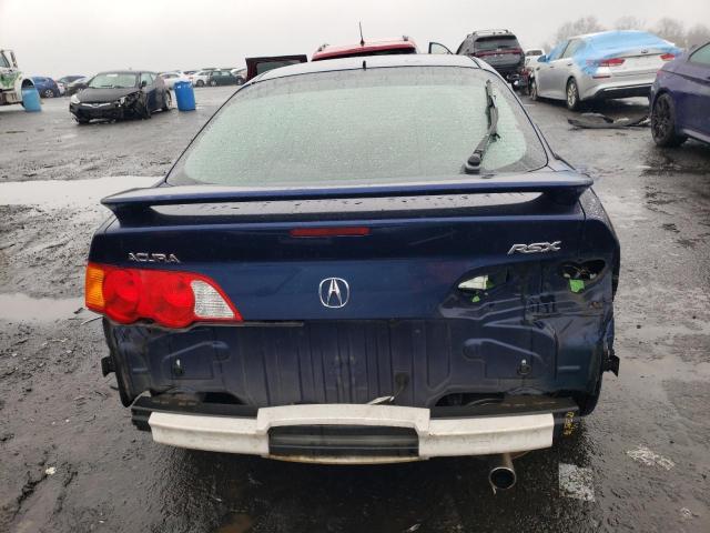 JH4DC548X2C042312 - 2002 ACURA RSX BLUE photo 6