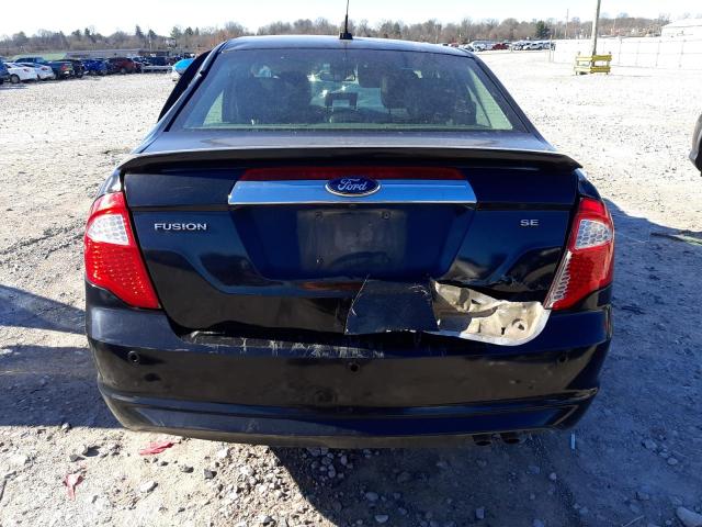 3FAHP0JA8CR162653 - 2012 FORD FUSION SEL BLACK photo 6