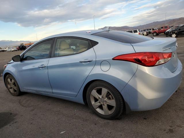 KMHDH4AE3DU595822 - 2013 HYUNDAI ELANTRA GLS BLUE photo 2