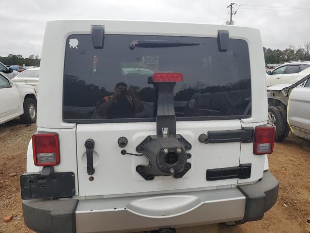 1C4BJWEG3DL526691 - 2013 JEEP WRANGLER U SAHARA WHITE photo 6