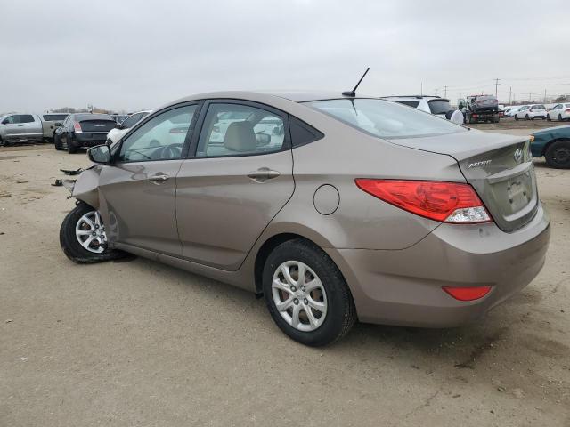 KMHCT4AE4EU689395 - 2014 HYUNDAI ACCENT GLS GOLD photo 2