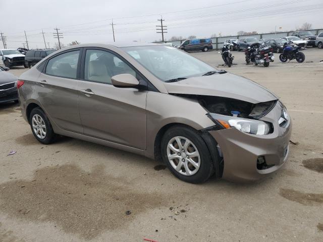 KMHCT4AE4EU689395 - 2014 HYUNDAI ACCENT GLS GOLD photo 4