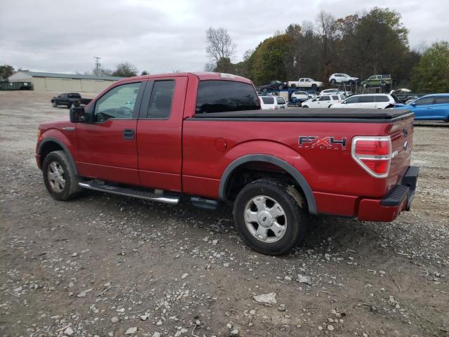 1FTFX1EV7AFA53549 - 2010 FORD F150 SUPER CAB RED photo 2