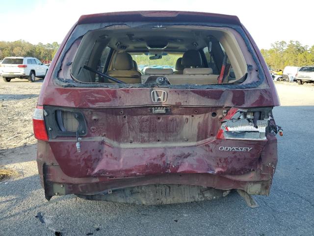 5FNRL38635B416500 - 2005 HONDA ODYSSEY EXL BURGUNDY photo 6