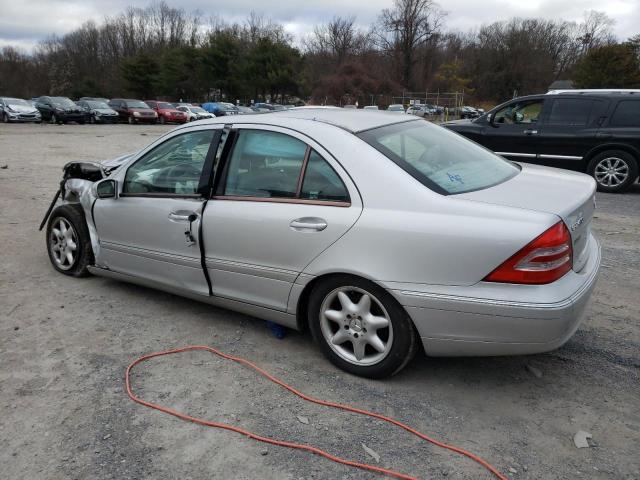 WDBRF61J73F414053 - 2003 MERCEDES-BENZ C 240 SILVER photo 2