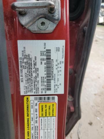 3FA6P0HR5DR227334 - 2013 FORD FUSION SE RED photo 12