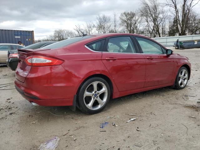 3FA6P0HR5DR227334 - 2013 FORD FUSION SE RED photo 3