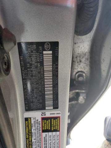 4T1FZ1AK2LU038862 - 2020 TOYOTA CAMRY XLE Plata foto 12