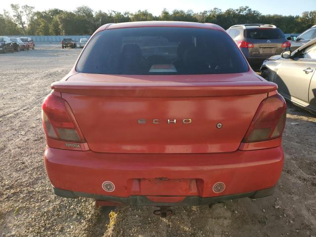 JTDBT1239Y0060576 - 2000 TOYOTA ECHO RED photo 6