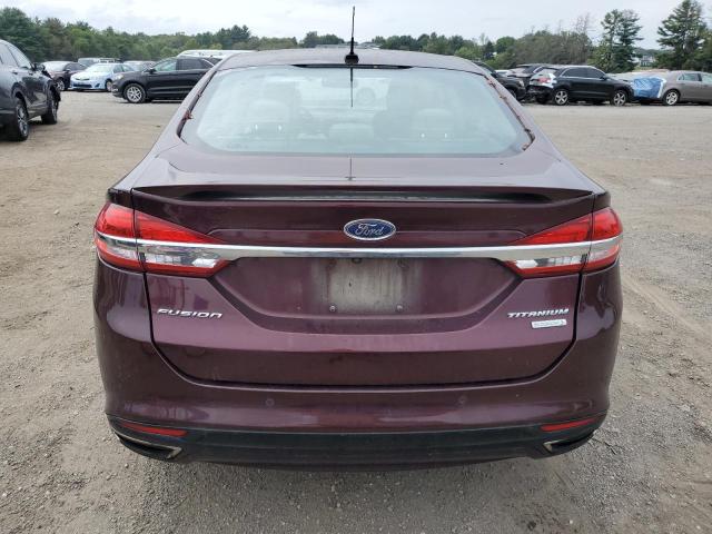 3FA6P0K93HR124797 - 2017 FORD FUSION TITANIUM 勃艮第红 照片 6