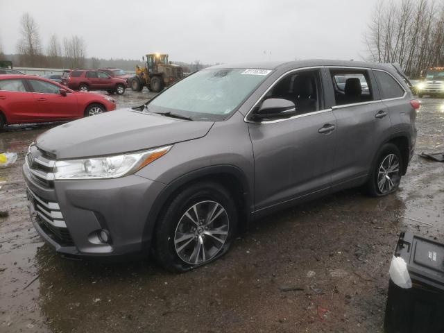 5TDBZRFHXJS902900 - 2018 TOYOTA HIGHLANDER LE GRAY photo 1