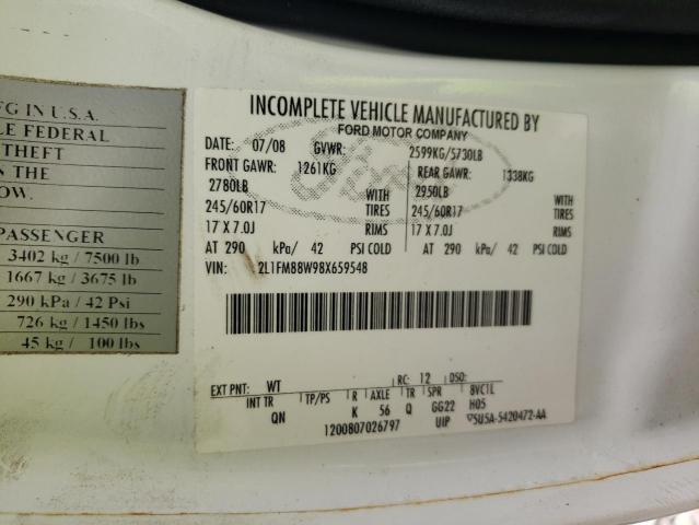 2L1FM88W98X659548 - 2008 LINCOLN TOWN CAR EXECUTIVE WHITE photo 13