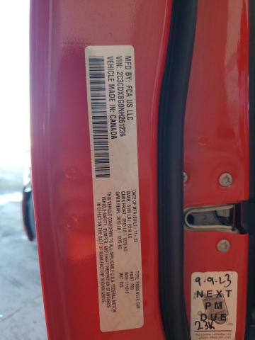 2C3CDXBG0NH261236 - 2022 DODGE CHARGER SXT RED photo 13