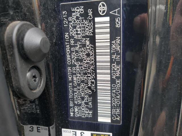 JTKJF5C77E3083577 - 2014 TOYOTA SCION TC 黑色 照片 13