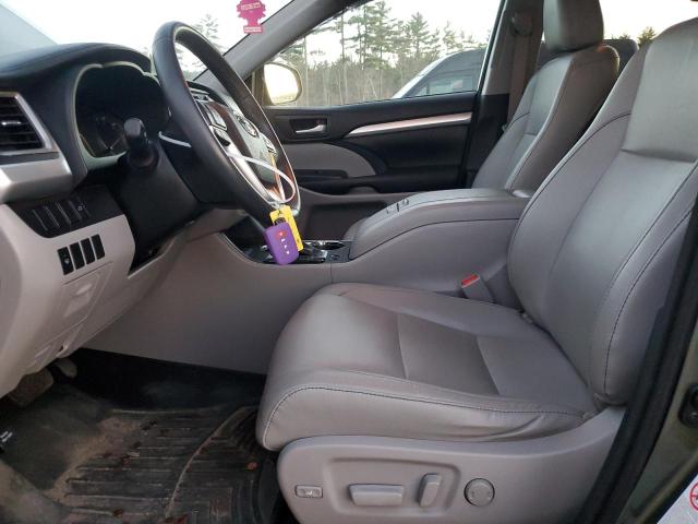 5TDJKRFH6GS325548 - 2016 TOYOTA HIGHLANDER XLE GREEN photo 7