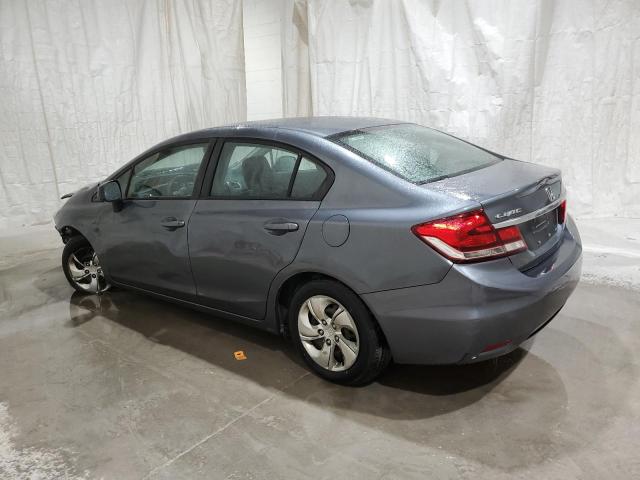 19XFB2F55DE222405 - 2013 HONDA CIVIC LX GRAY photo 2