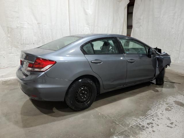 19XFB2F55DE222405 - 2013 HONDA CIVIC LX GRAY photo 3