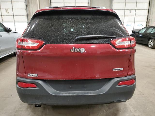 1C4PJLCB1EW183326 - 2014 JEEP CHEROKEE LATITUDE BURGUNDY photo 6