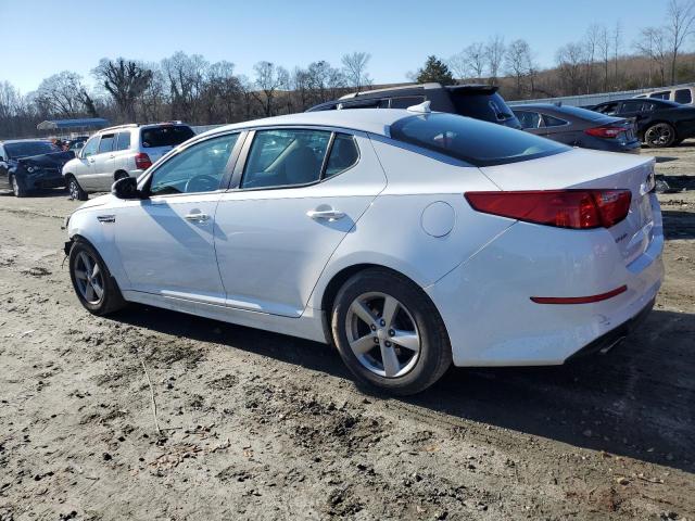 5XXGM4A76EG310018 - 2014 KIA OPTIMA LX WHITE photo 2