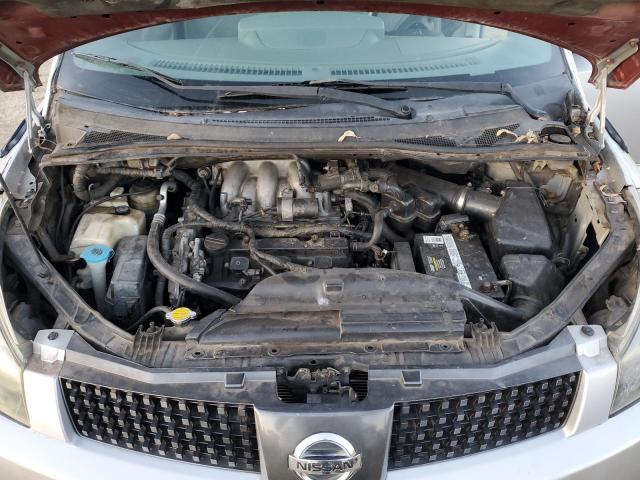 5N1BV28U84N309202 - 2004 NISSAN QUEST S SILVER photo 12