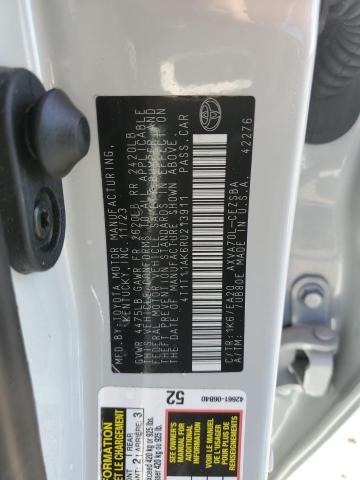 4T1T11AK6RU213911 - 2024 TOYOTA CAMRY SE NIGHT SHADE WHITE photo 12