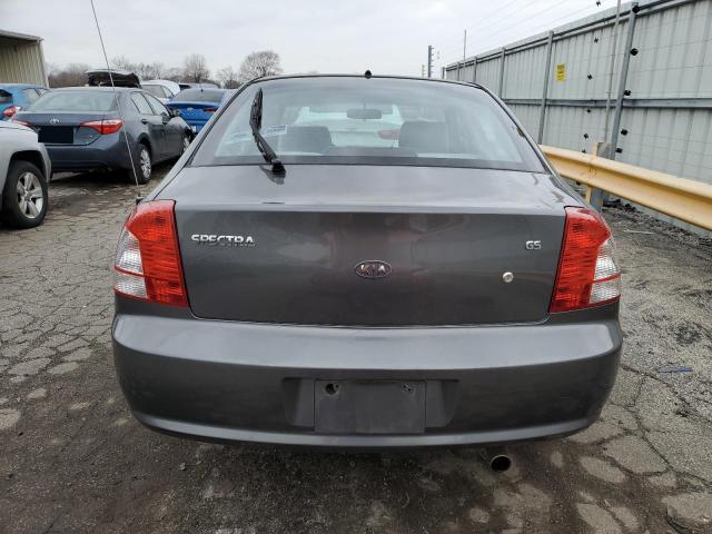 KNAFB161835118148 - 2003 KIA SPECTRA GS GRAY photo 6