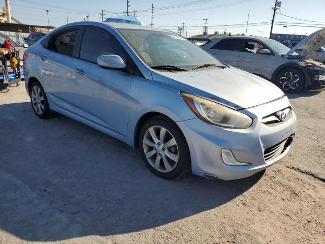 KMHCU4AE2CU256801 - 2012 HYUNDAI ACCENT GLS 蓝色 照片 4