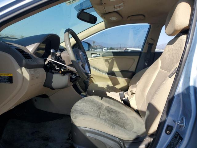 KMHCU4AE2CU256801 - 2012 HYUNDAI ACCENT GLS 蓝色 照片 7