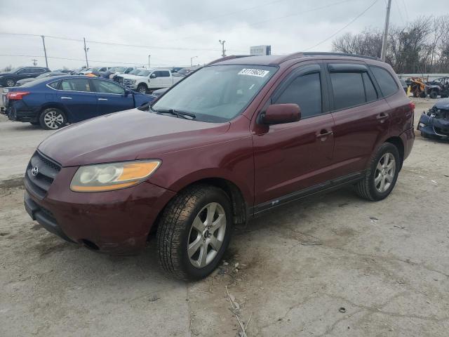 5NMSH13E98H137254 - 2008 HYUNDAI SANTA FE SE MAROON photo 1