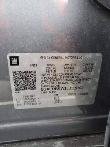 5GAERBKW1LJ115702 - 2020 BUICK ENCLAVE ESSENCE 灰色 照片 13