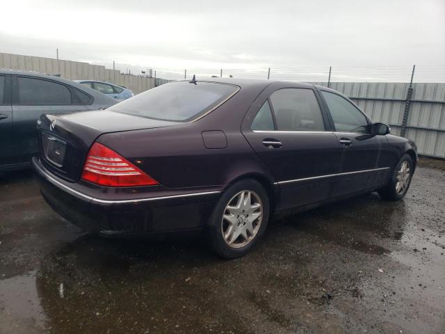 WDBNG75JX3A322685 - 2003 MERCEDES-BENZ S 500 PURPLE photo 3