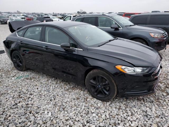 3FA6P0H74JR166584 - 2018 FORD FUSION SE BLACK photo 4