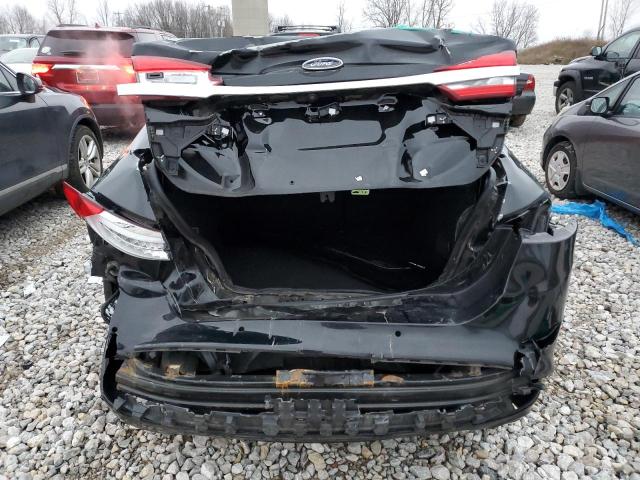 3FA6P0H74JR166584 - 2018 FORD FUSION SE BLACK photo 6