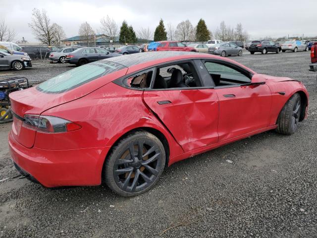5YJSA1E57MF449733 - 2021 TESLA MODEL S Qırmızı foto 3