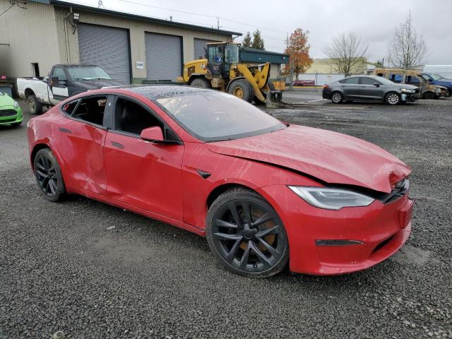 5YJSA1E57MF449733 - 2021 TESLA MODEL S Qırmızı foto 4