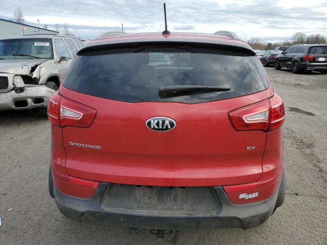 KNDPCCA24D7401748 - 2013 KIA SPORTAGE EX BURGUNDY photo 6