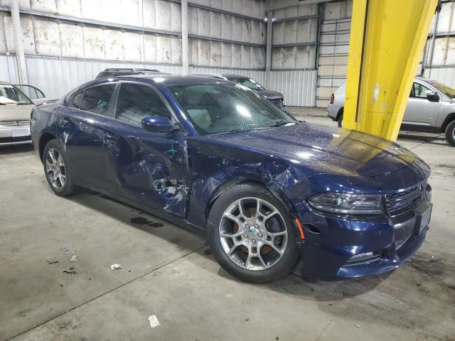 2C3CDXJG7GH206481 - 2016 DODGE CHARGER SXT BLUE photo 4