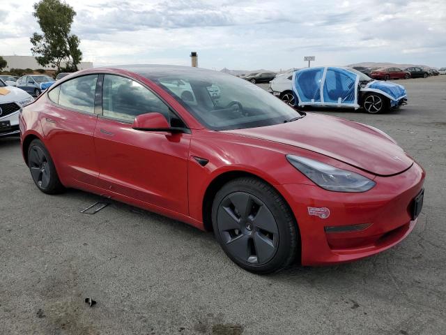 5YJ3E1EA7MF868266 - 2021 TESLA MODEL 3 RED photo 4